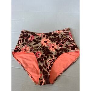 Aerie Floral Multicolor High Wasted Full Coverage